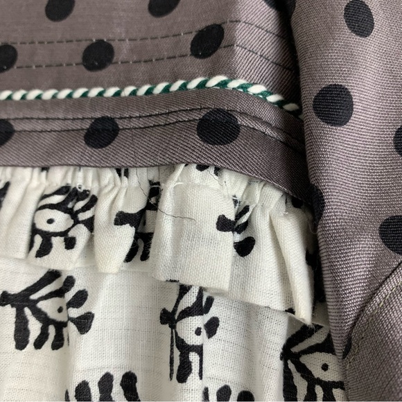 Alix of Bohemia Dot Blouse Long Sleeve 2018 V Neck Sz Small - Picture 9 of 15